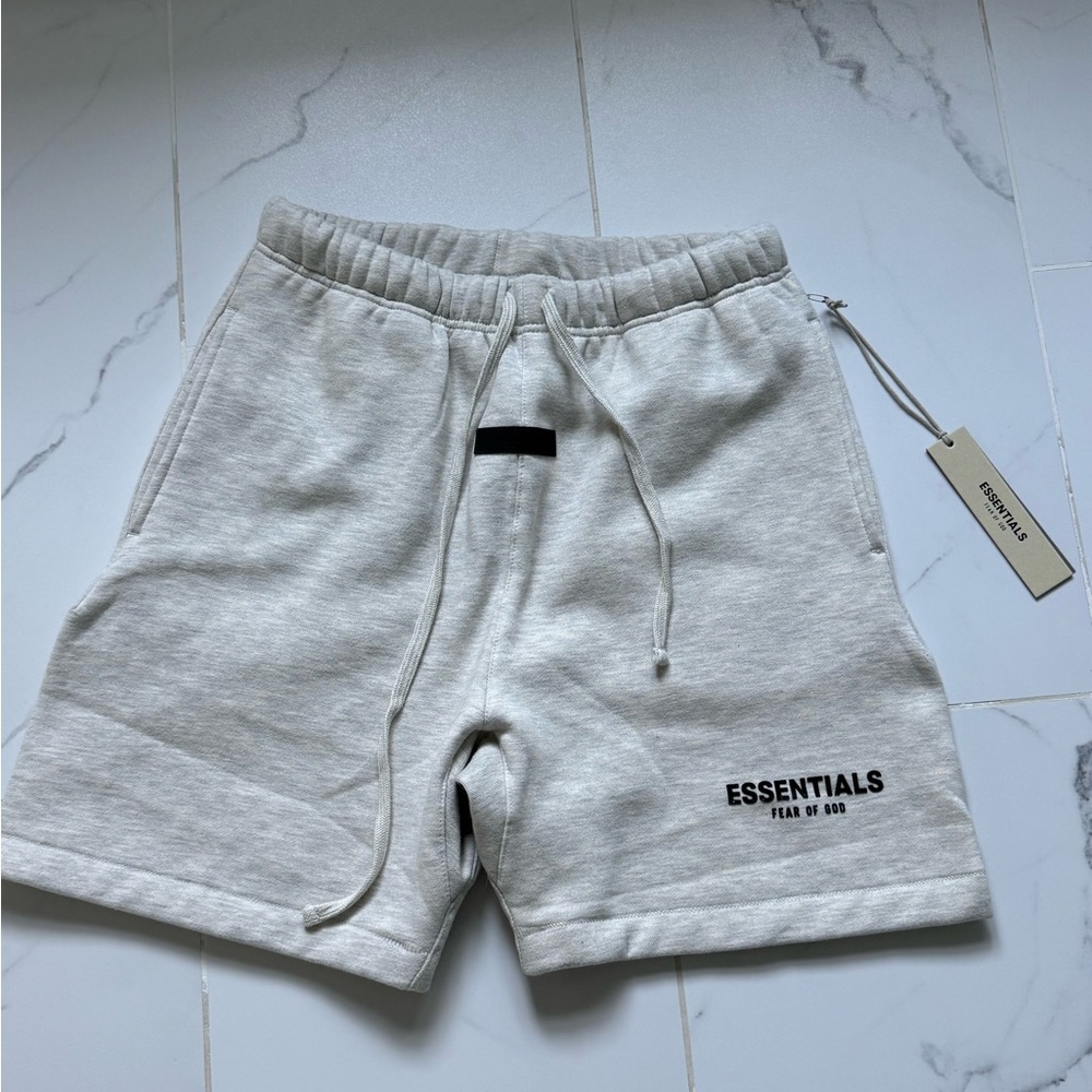Essentials Men's Light Gray Athletic Shorts